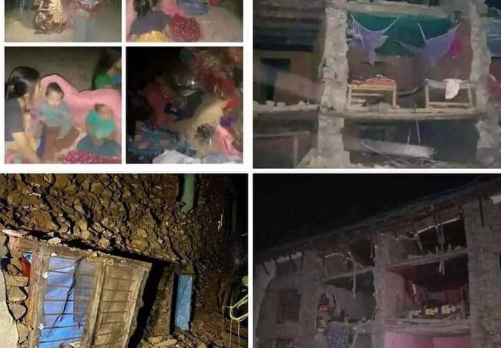 भूकम्पमा परी जाजरकोट र रुकुममा ८० जना बढीको मृत्यु